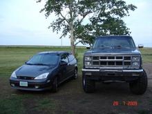 2001 Ford Focus ZX3 S2 and 1981 GMC Jimmy Sierra Classic