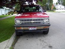 front with ugly rusting bumper