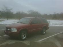 blazer at rest stop side shot