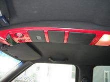 also painted the plastic headliner orginizer
