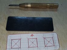 centerpunched where holes are going to be drilled...