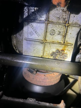 Front half of pan from underneath