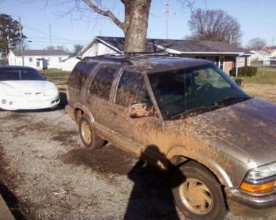 2 days after i bought it framed out im mud with street tires