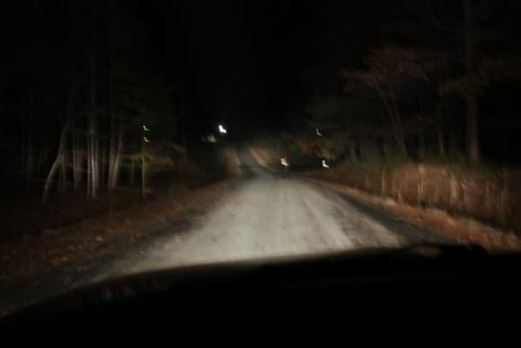 Newly rewired high beams (relays and 10ga wire) and outer two lights on the light bar
