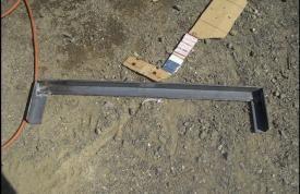 cardboard template and the beginning stages of winch mount