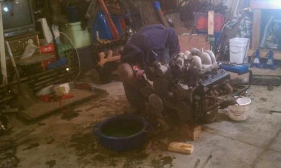 new engine getting it ready.