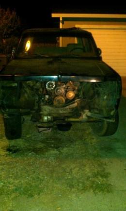 after removel of front clip