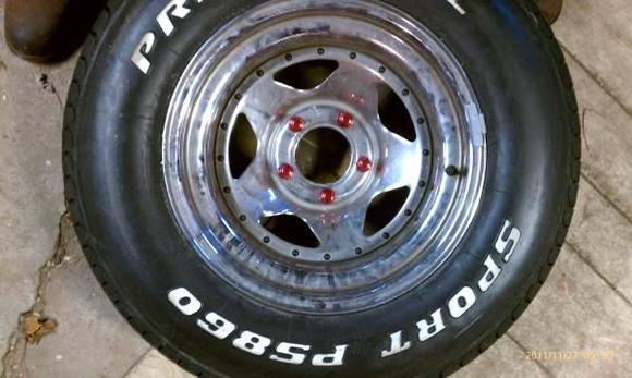 lug nuts on rim