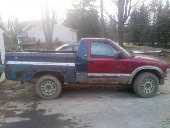 plow truck with its new '64 c10 box