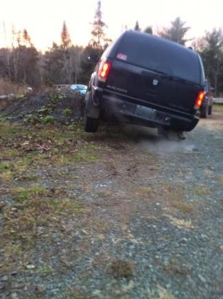 on the stock suspension seeing what it could do and as you can see blazers dont flex