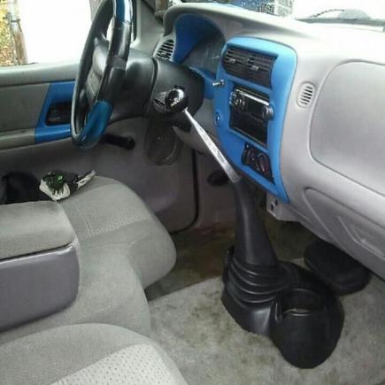 custom 7 inch extender hurst short throw shifter painted interior