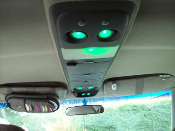 all green lights on the inside