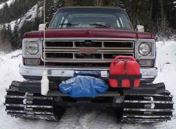 It has a 350 cid, turbo 350 trans, H/L range 
8500 lb Winch

Operating videos at:
http://www.youtube.com/watch?v=fDg5Cq145uU