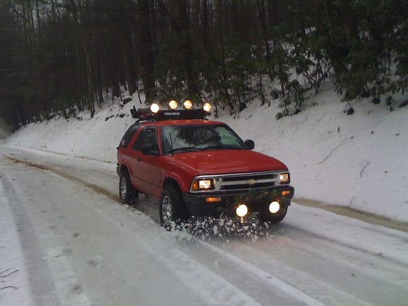 Over Roan MTN - I the snow!