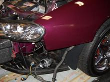 DSCN0074 lower plastics air dam nice match on paint ,will take the bottom air vent to work the bumper an out then back in last 4 10 mm bolts on each side