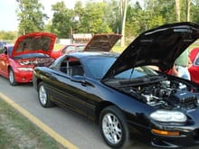 At the strip....my buddy's gtp behind me and my dad's el camino next to him