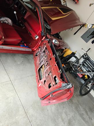 Inner felts and outer molding replaced.
