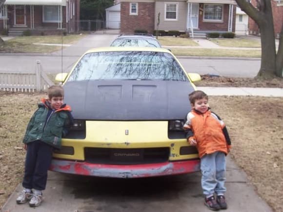 1986 Camaro Iroc Z ( My son and nephew again)