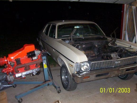 4 door with engine beside