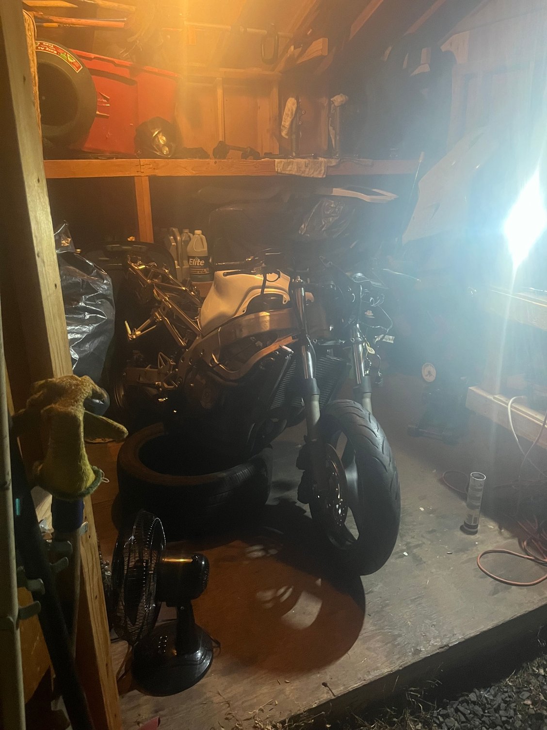 how the front wheel was installed 