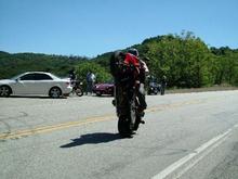 Scrape a little tail down hill at the look out