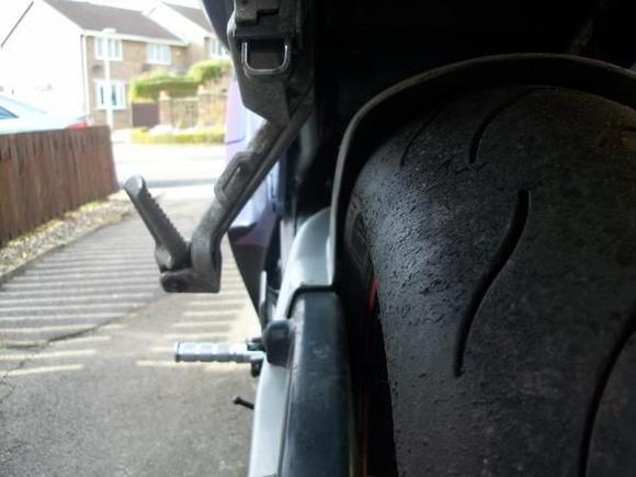 CBR600 F2 with 180 tyre pic 5
