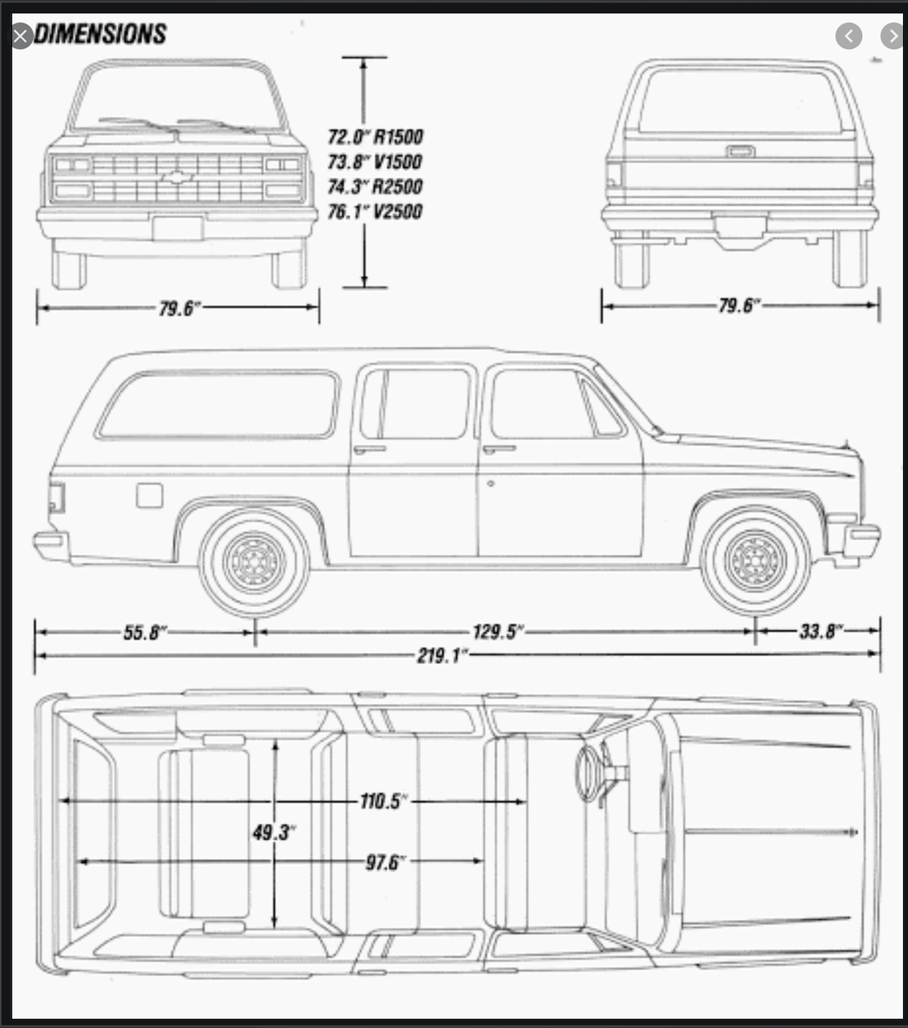 looking for blueprints / suburban 1979 Chevrolet Forum Chevy