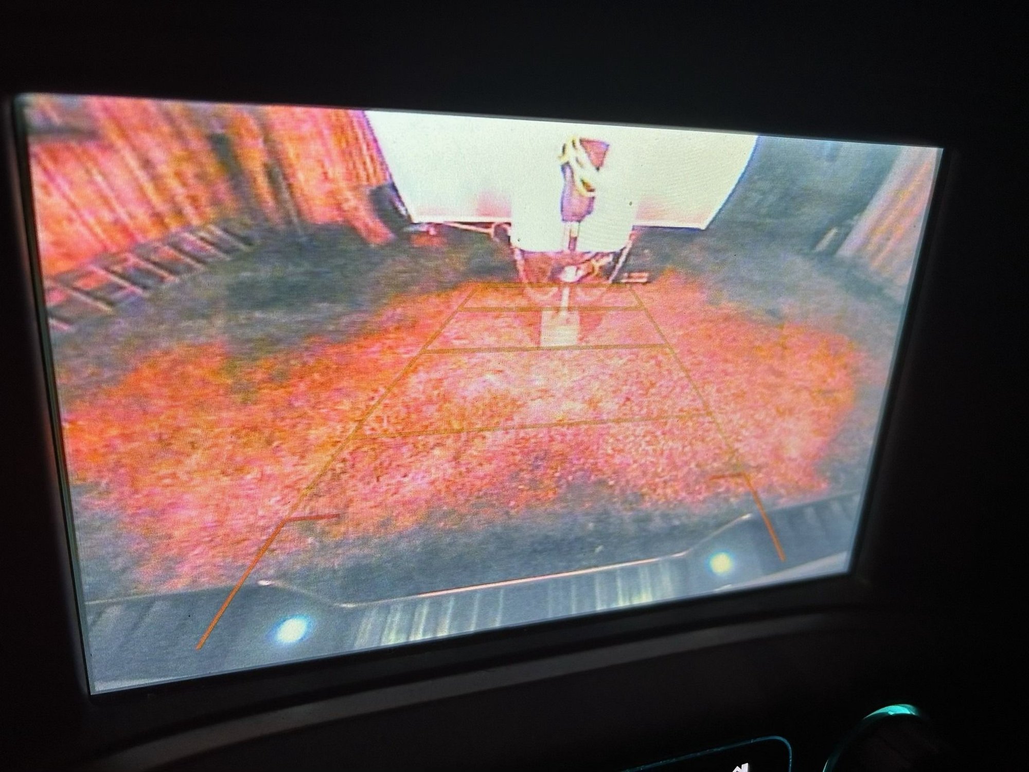 nighttime view of screen
