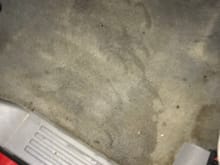 Leak on carpet