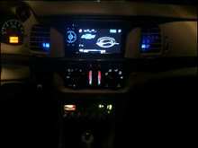 New radio/gps. Also, blue LED's in the center AC vents. LED's powered by the int. lights so they come on automatically and fade with the dimmer switch.