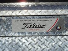 I'd rather be driving a titleist