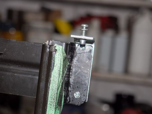 A threaded insert was pressed in, for easy disassembly.