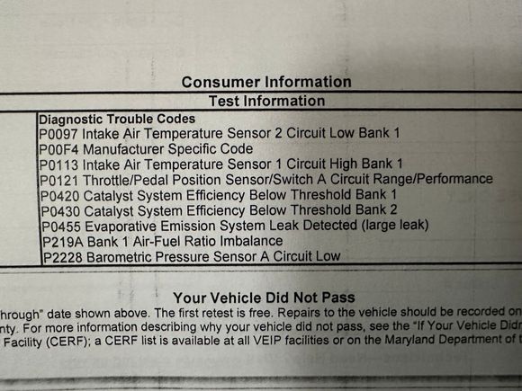 We were going to see if we can fix some of these sensor. We read that it could even be just 1 sensor throwing the rest off, but now a mechanic friend of my brother’s who hasn’t see our burn, says it is all probably because of the catalytic converter?? The dealer wants over $5K to fix. We found a mechanic that said $3K ++ but that is just crazy money for a burb that already has $257K miles in it. We want to get a new truck but we can’t till later this year. :(
