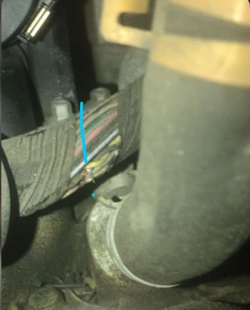 Wire harness fastener failure… Tachometer twisted pair shorting on heater hose clip, intermittent loss of power… hard to figure out 