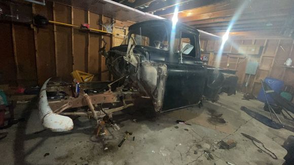 Engine/front clip removed.