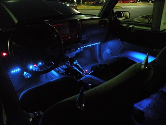 Blue LED interior