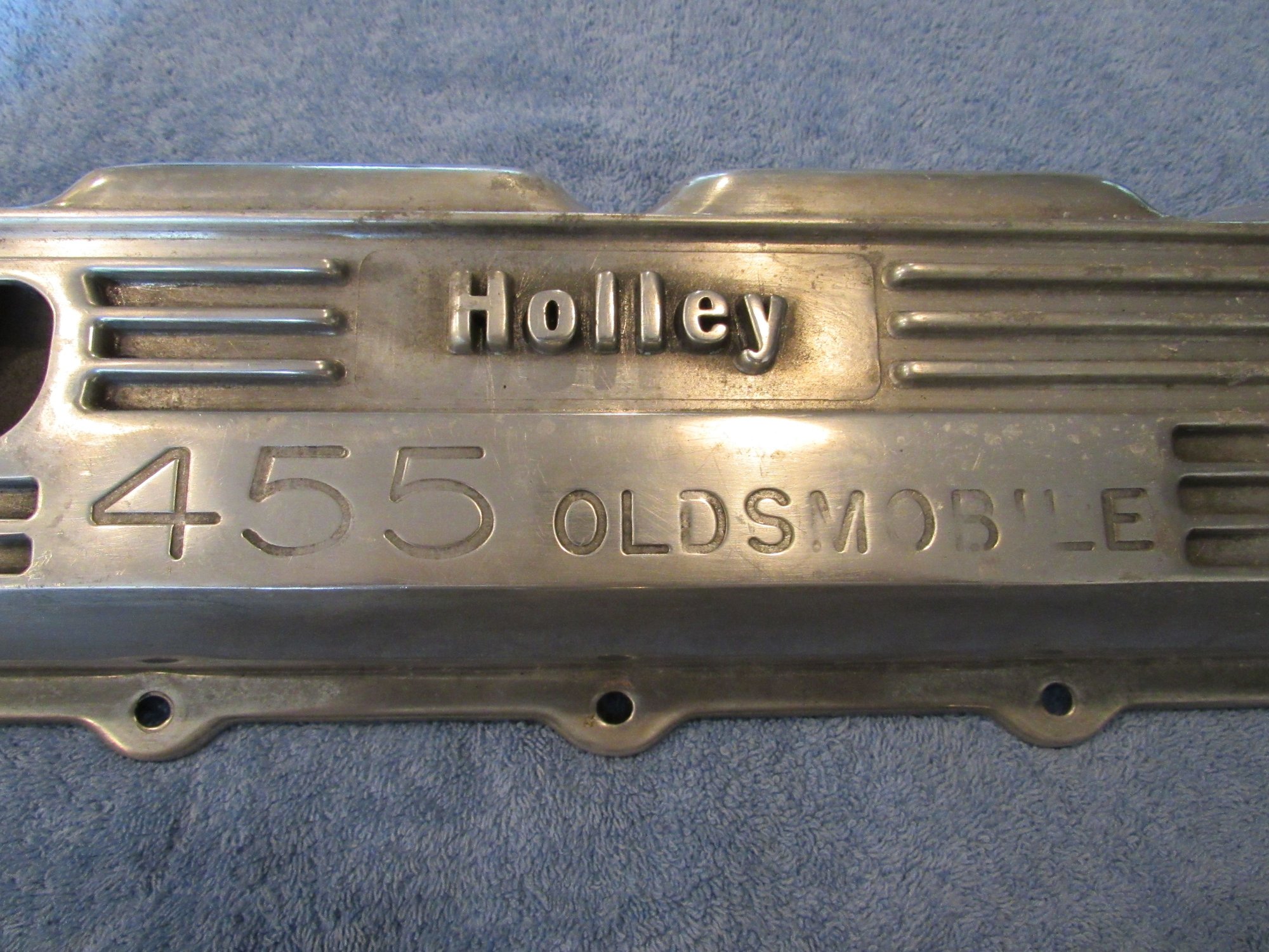 Holley Oldsmobile 455 aluminum valve covers