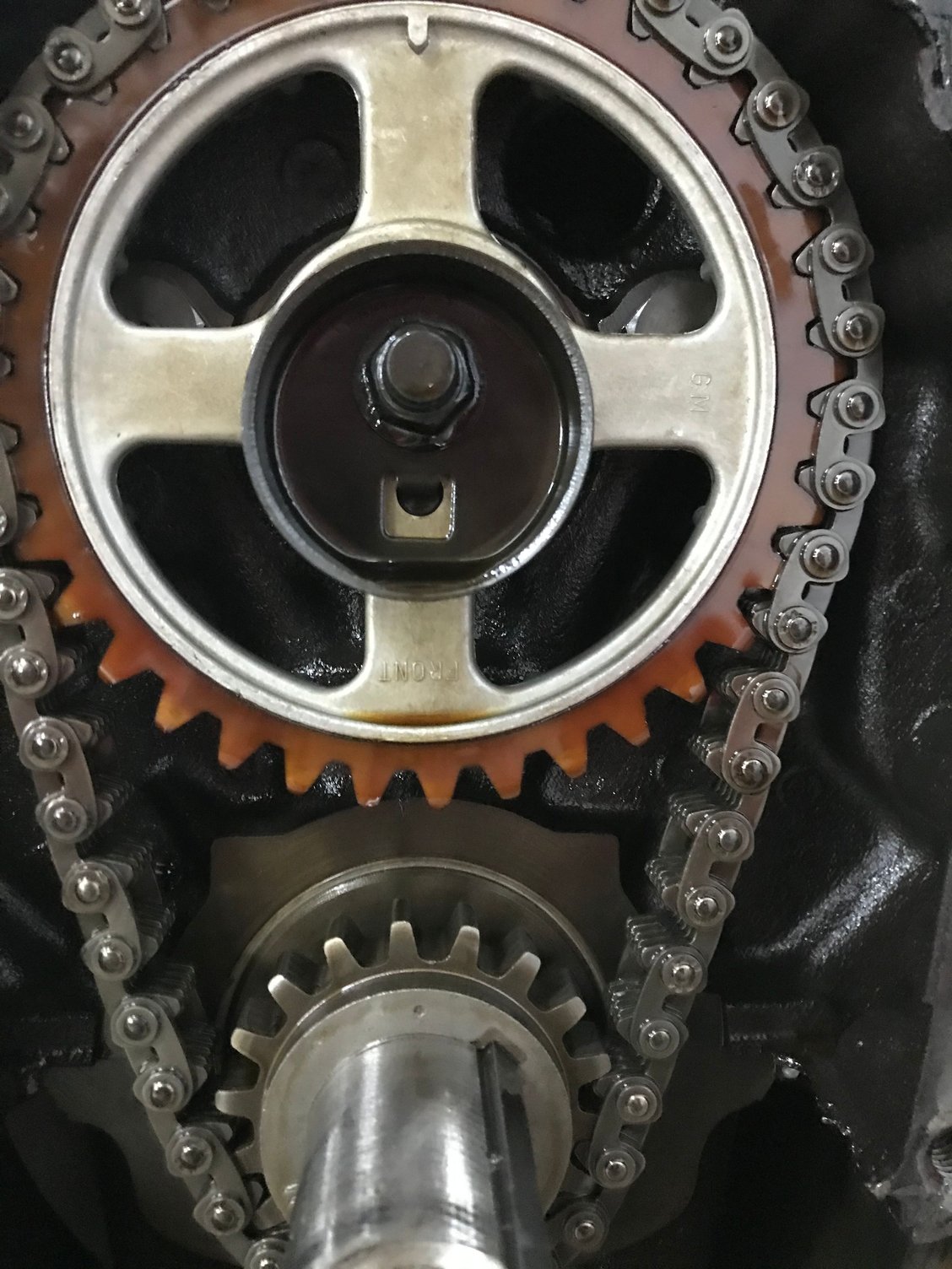 Factory timing chain marks 72 455