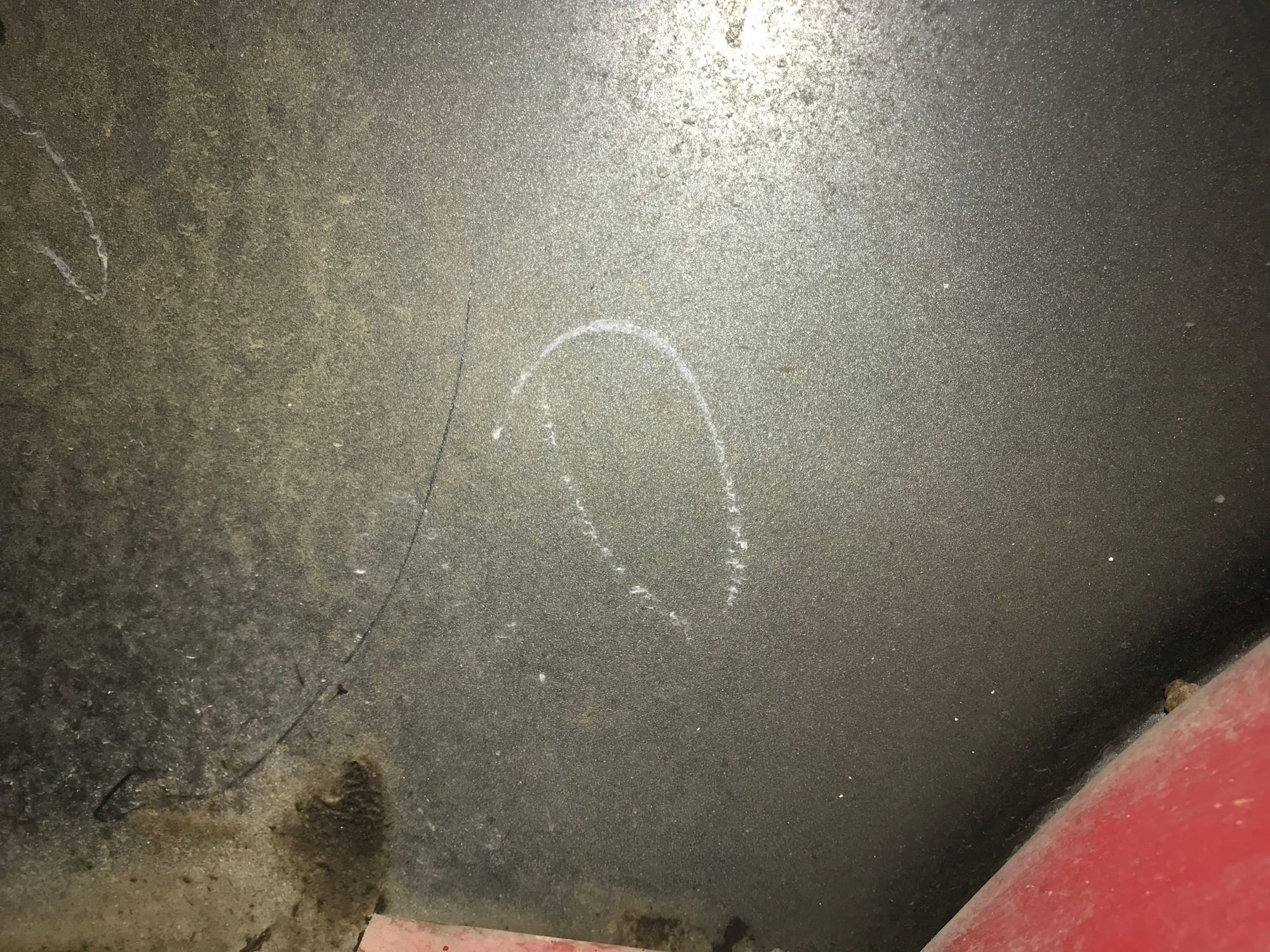 What Are These Stamps And Chalk Marks Under The Hood