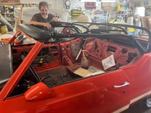Convertible Top frame goes up and down, no issues.  First time the frame has been up since to 2012!
