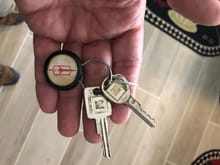 Keys and key fob that came with the car
