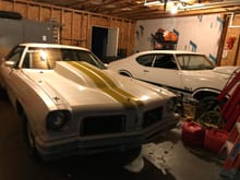 Stuffed into my little two bay garage! Hopefully my 71' isn't jealous!