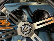 I bought this rally steering wheel kit from original owners parts. I had trouble with the hub install had to use needle files to get it on. Now I can’t get the horn cap on. Anybody going through this issue in the past? Is there something in these pictures that anybody sees that is wrong? Help would be deeply appreciated. Thanks.