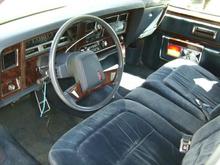 Clean interior after I took the seats out and apart, soaped and hosed them down as well as the carpet.  Still need floormats (Caprice one in there now).  Had to replace all the jute underneath as the windshield AND heater box leaked and it would never dry.  Fixed the leaks, rustproofed the floorpan.  What a project this part turned out to be.