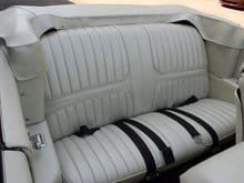 rear seatbelt set up