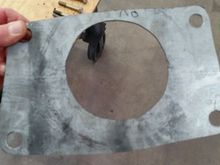 Fabricated plate between trans and bell