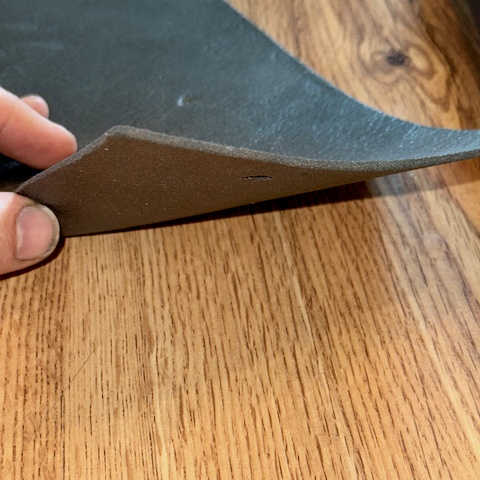 I used this closed-cell foam as padding for the console lid.