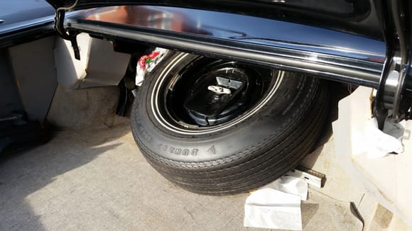 1966 Oldsmobile Ninety-Eight trunk and spare tire