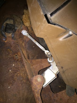 Removed the rusty shifter.