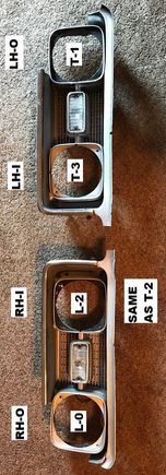 1968 Cutlass Headlight Bezels